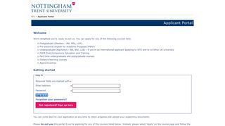 
                            5. NTU Applicant Portal - Nottingham Trent University