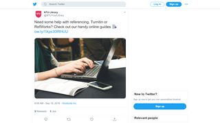 
                            7. NTU Library on Twitter: 