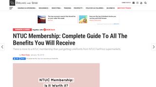 
                            6. NTUC Membership: Compete Guide To All The Benefits You Will ...