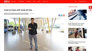 
                            10. NTUC U Portal - Face to Face with Vivek M Hira