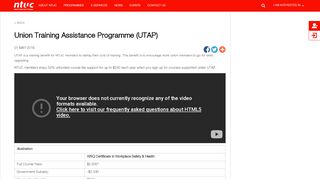 
                            10. NTUC U Portal - Union Training Assistance Programme (UTAP)