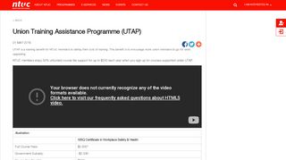 
                            1. NTUC U Portal - Union Training Assistance Programme (UTAP)