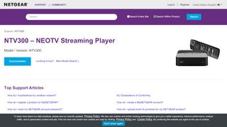 
                            5. NTV300 | Product | Support | NETGEAR