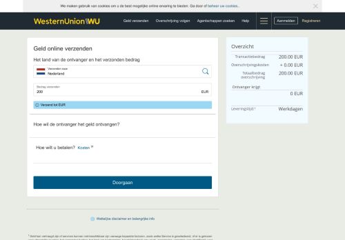 
                            4. Nu geld verzenden vanuit Nederland met Western Union NL