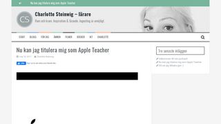 
                            6. Nu kan jag titulera mig som Apple Teacher | Charlotte Steinwig - lärare