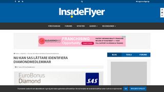 
                            7. Nu kan SAS lättare identifiera Diamondmedlemmar - InsideFlyer SE