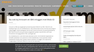 
                            11. Nu ook bij Innovam en IBKI inloggen met Mobi-ID - RDC