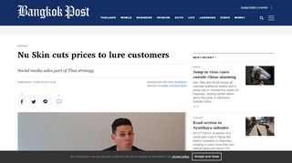 
                            13. Nu Skin cuts prices to lure customers | Bangkok Post: business