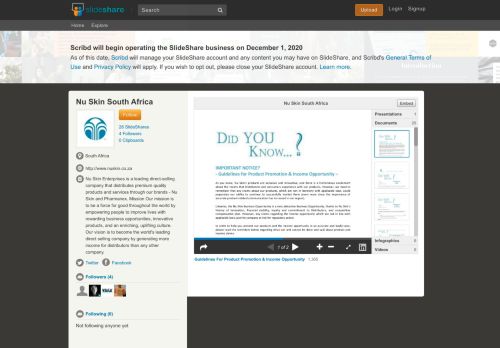 
                            8. Nu Skin South Africa | SlideShare