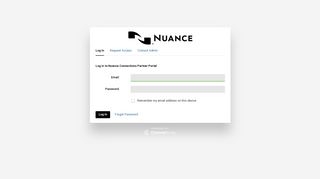 
                            3. Nuance Connections Partner Portal: Log In