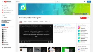 
                            4. Nuance Dragon Speech Recognition - YouTube