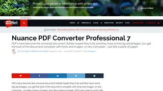 
                            11. Nuance PDF Converter Professional 7 | ZDNet
