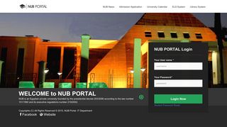 
                            7. NUB Portal Login Area