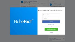 
                            8. NubeFacT - Facturación Electrónica - Facebook