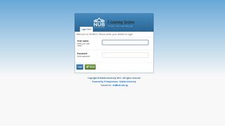 
                            2. NUBELS. Please enter your details to login.