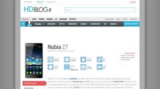 
                            9. Nubia Z7 - Scheda Tecnica - HDblog.it