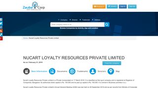 
                            9. NUCART LOYALTY RESOURCES PRIVATE LIMITED - Company ...