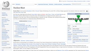 
                            11. Nuclear Blast – Wikipedia