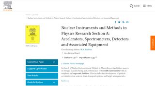 
                            4. Nuclear Instruments and Methods in Physics Research Section A ...