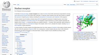 
                            11. Nuclear receptor - Wikipedia