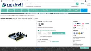 
                            13. NUCLEO F334R8: Nucleo-64, ARM Cortex M4F, STM32 F3-Serie bei ...