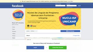 
                            9. NucLi-IsF Unicamp - About | Facebook