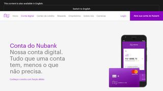 
                            3. NuConta. A revolução de verdade começa agora. Controlar ... - Nubank