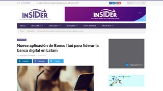 
                            12. Nueva aplicación de Banco Itaú para liderar la banca digital en Latam