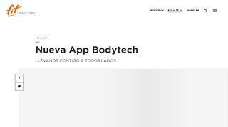 
                            4. Nueva App Bodytech | BODYTECH: El mejor gimnasio de Colombia