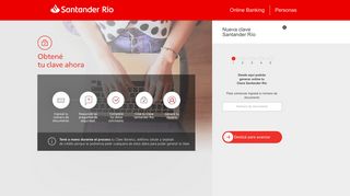 
                            12. Nueva clave Santander Río - Online Banking Santander Rio