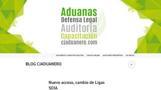 
                            8. Nuevo acceso, cambio de Ligas SOIA | Blog CJAduanero
