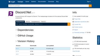 
                            12. NuGet Gallery | Discord.Net 2.0.1