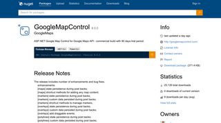 
                            9. NuGet Gallery | GoogleMapControl 7.4.2