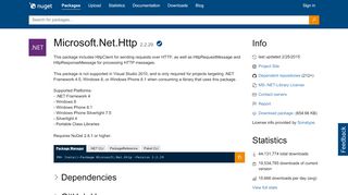 
                            9. NuGet Gallery | Microsoft.Net.Http 2.2.29