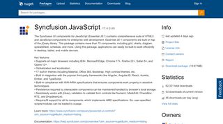 
                            9. NuGet Gallery | Syncfusion.JavaScript 16.4.0.53