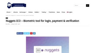 
                            10. Nuggets Biometric tool for login, payment & verification - Captain Altcoin