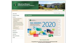 
                            12. NUI Awards - National University of Ireland