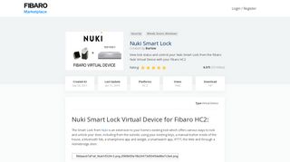
                            5. Nuki Smart Lock | Marketplace FIBARO