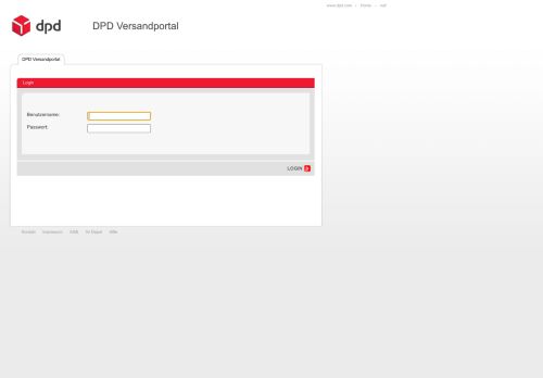 
                            12. null DPD Versandportal DPD Versandportal Wir möchten Sie hiermit ...