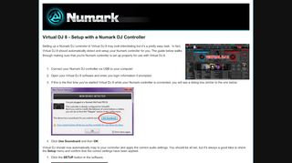 
                            11. Numark Knowledge Base - Virtual DJ 8 - Setup with a Numark DJ ...