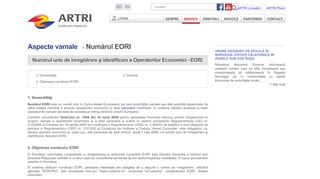 
                            9. Numărul unic de înregistrare și identificare a Operatorilor Economici ...