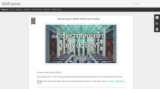 
                            6. Numer karty w BUW / BUW card number | BUW pomoc