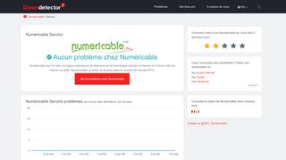 
                            13. Numéricable Servins problèmes | Toutes les pannes - Downdetector