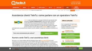 
                            9. Numero verde assistenza clienti TeleTu: come parlare con un ...