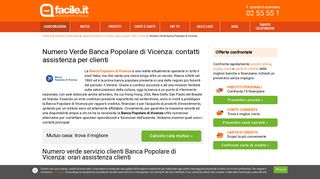 
                            11. Numero Verde Banca Popolare di Vicenza | Facile.it