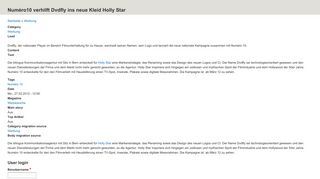 
                            12. Numéro10 verhilft Dvdfly ins neue Kleid Holly Star | Drupal 8