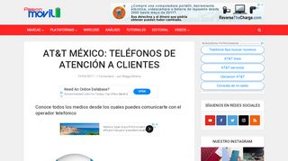 
                            9. Numeros de servicio a clientes de AT&T México | PoderPDA