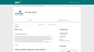 
                            8. Numiga GmbH als Arbeitgeber | XING Unternehmen