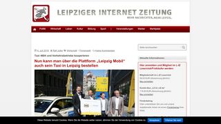 
                            10. Nun kann man über die Plattform „Leipzig Mobil“ auch sein Taxi in ...