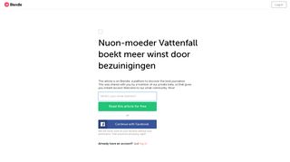 
                            9. Nuon-moeder Vattenfall boekt meer winst door bezuinigingen - NRC ...